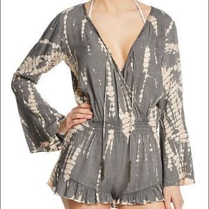 Surf Gypsy Tie-Dye Tassel Romper